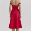 Saira Scarlet Midi Sundress