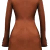 Sakina Copper Satin Mini Dress