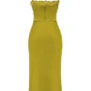 Salma Chartreuse Satin Slip Dress