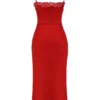 Salma Red Rose Satin Slip Dress