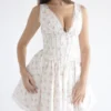 Salma Rose Print Mini Dress