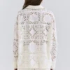 Samah White Cotton Broderie Anglaise Shirt