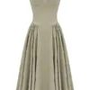 Samaria Taupe Corset Sundress