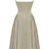 Samaria Taupe Corset Sundress