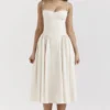 Samaria Vintage Cream Corset Sundress