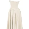 Samaria Vintage Cream Corset Sundress