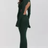 Sancha Forest Green Knit Maxi Dress