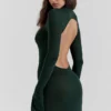 Sancha Forest Green Knit Maxi Dress