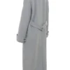 Sander Grey Double Breasted Funnel Neck Coat