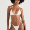 Santorini Ivory Tie Side Bikini Bottom