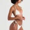Santorini Ivory Tie Side Bikini Bottom