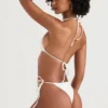 Santorini Ivory Tie Side Bikini Bottom