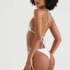 Santorini Ivory Tie Side Bikini Bottom