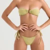 Santorini Olive Tie Side Bikini Bottom