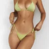 Santorini Olive Tie Side Bikini Bottom
