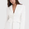 Sariah Ivory Contour Tailored Blazer