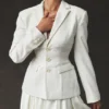 Sariah Ivory Contour Tailored Blazer