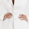 Sariah Ivory Contour Tailored Blazer