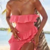 Sarina Fuchsia Ruffle Maxi Dress