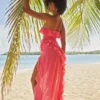 Sarina Fuchsia Ruffle Maxi Dress