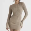 Savannah Taupe Knit Long Sleeve Top