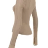 Savannah Taupe Knit Long Sleeve Top