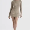 Savannah Taupe Knit Long Sleeve Top