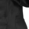 Selena Black Satin Puff Shoulder Dress