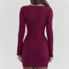 Selene Berry Bodycon Mini Dress