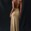 Selia Gold Knit Maxi Dress