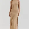 Selia Gold Knit Maxi Dress