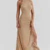 Selia Gold Knit Maxi Dress