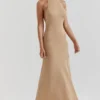 Selia Gold Knit Maxi Dress