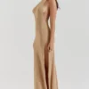 Selia Gold Knit Maxi Dress