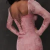Seraphina Pink Print Corset Dress