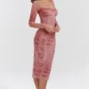 Seraphina Pink Print Corset Dress