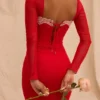 Seraphina Scarlet Corset Dress