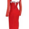 Seraphina Scarlet Corset Dress