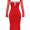 Seraphina Scarlet Corset Dress