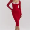 Seraphina Scarlet Corset Dress