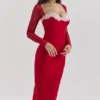 Seraphina Scarlet Corset Dress
