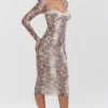 Seraphina Snake Print Corset Dress