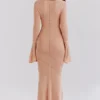Sereia Sorbet Metallic Knit Maxi Dress