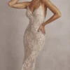 Serelle Antique Ivory Lace Midi Dress