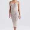 Serelle Antique Ivory Lace Midi Dress