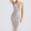 Serelle Antique Ivory Lace Midi Dress
