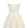Serenita Vintage Cream Floral Mini Dress