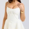 Serenita Vintage Cream Floral Mini Dress