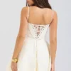 Serenita Vintage Cream Floral Mini Dress
