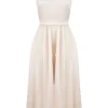 Shayla Vintage Cream Midi Dress